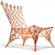 Golden Knotted chair by Marcel Wanders